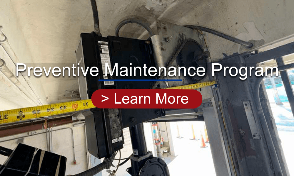 Garage door preventative maintenance program in Florida