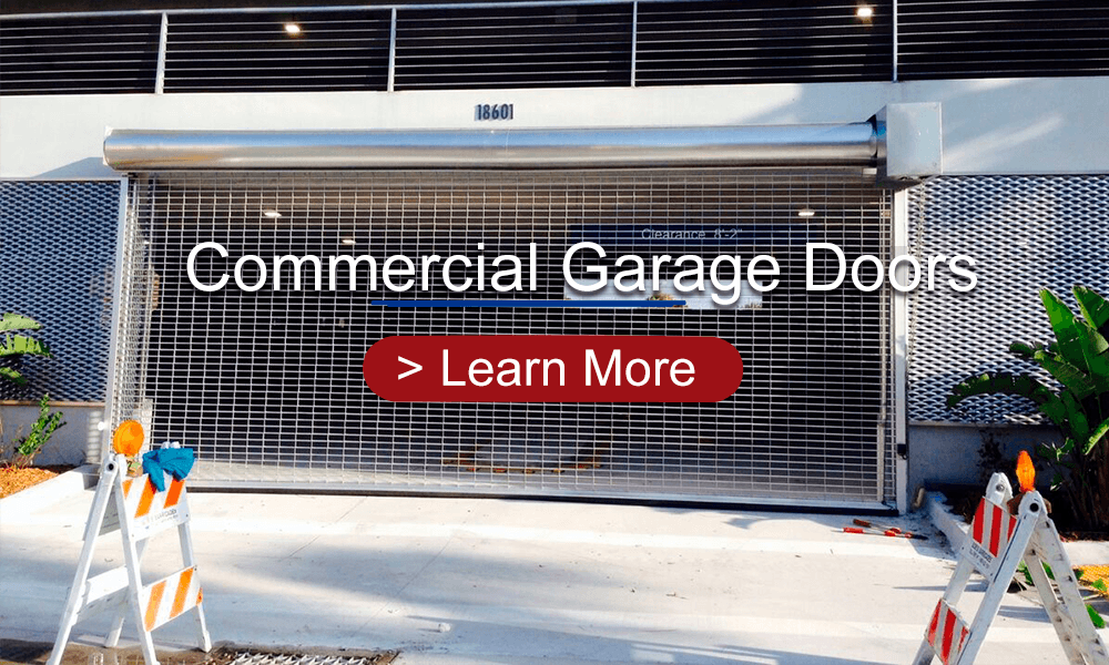 Commercial garage doors, installation, repair and maintenance in Florida