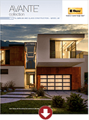 Clopay Avante Model AX Product Brochure