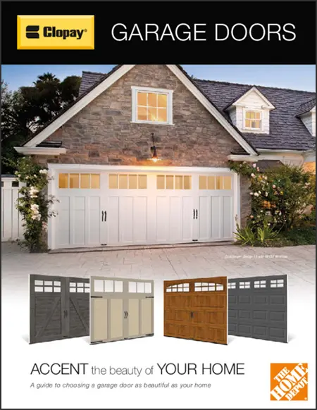 Clopay Canyon Ridge Carriage 4-Layer garage door, products Available at Home Depot