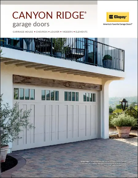 Clopay Canyon Ridge Carriage 5-Layer garage door,Brochure