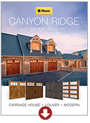 Clopay canyon ridge louver, brochure