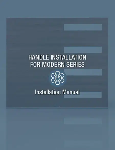 Clopay canyon ridge® modern garage door, handle Installation for Modern Series