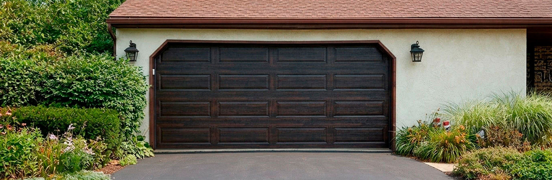 Clopay classic steel and composite garage door installation for residential use in florida