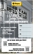 Clopay grand harbor garage door, Collection Care and Maintenance Manual